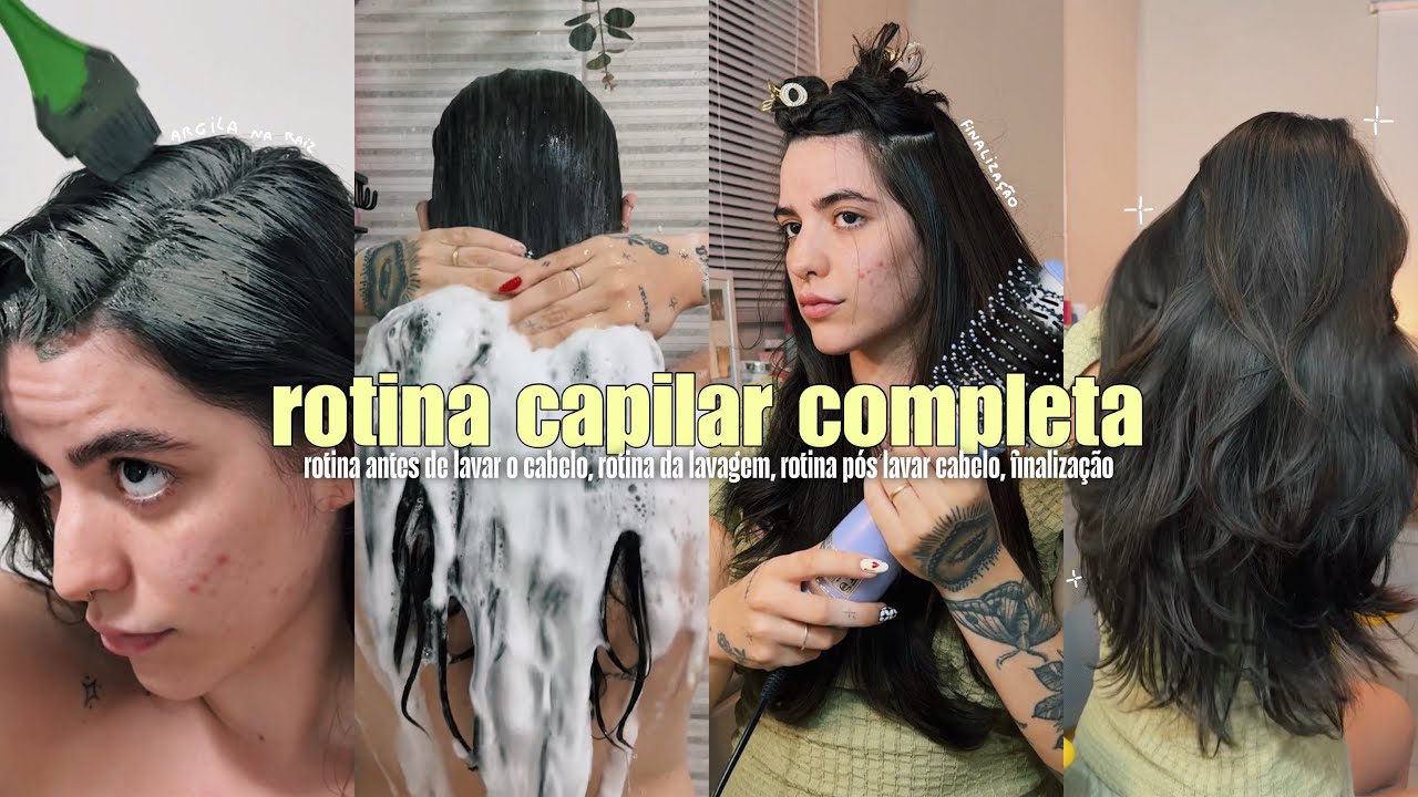 minha rotina capilar ✧* antes de lavar o cabelo, lavagem, rotina após lavar, finalização, dicas 