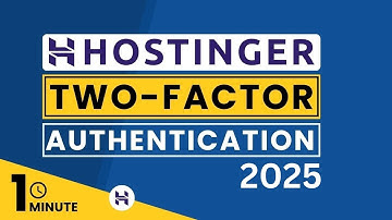 Hostinger Two Factor Authentication | How To Enable Two Factor Authentication In Hostinger