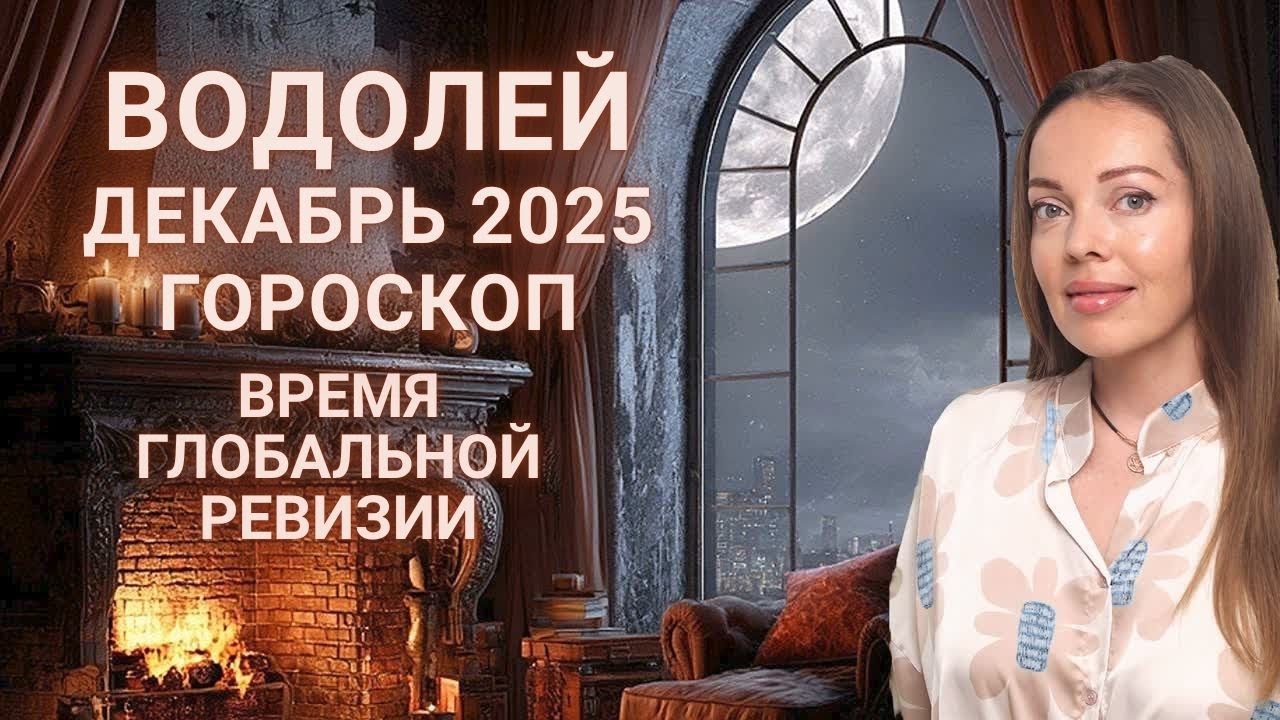 Водолей - гороскоп на декабрь 2025 года. Время глобальной ревизии