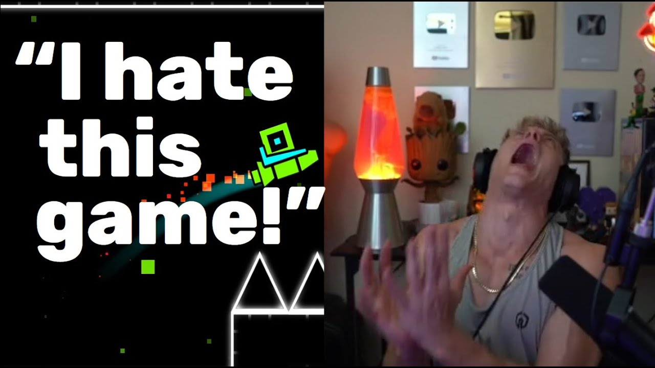 Geometry Dash Rant Joe Bart Geometry Dash rage compilation! - YouTube