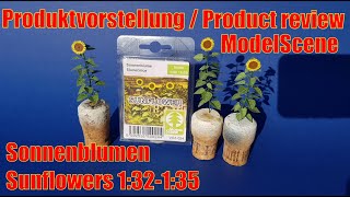 Produktvorstellung / Product review ModelScene Sonnenblumen / Sunflowers 1/32 (English subtitle)