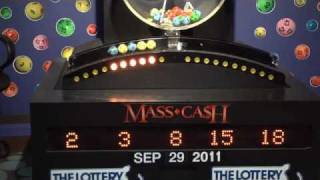 Mass Cash Game Drawing Thursday, September 29, 2011