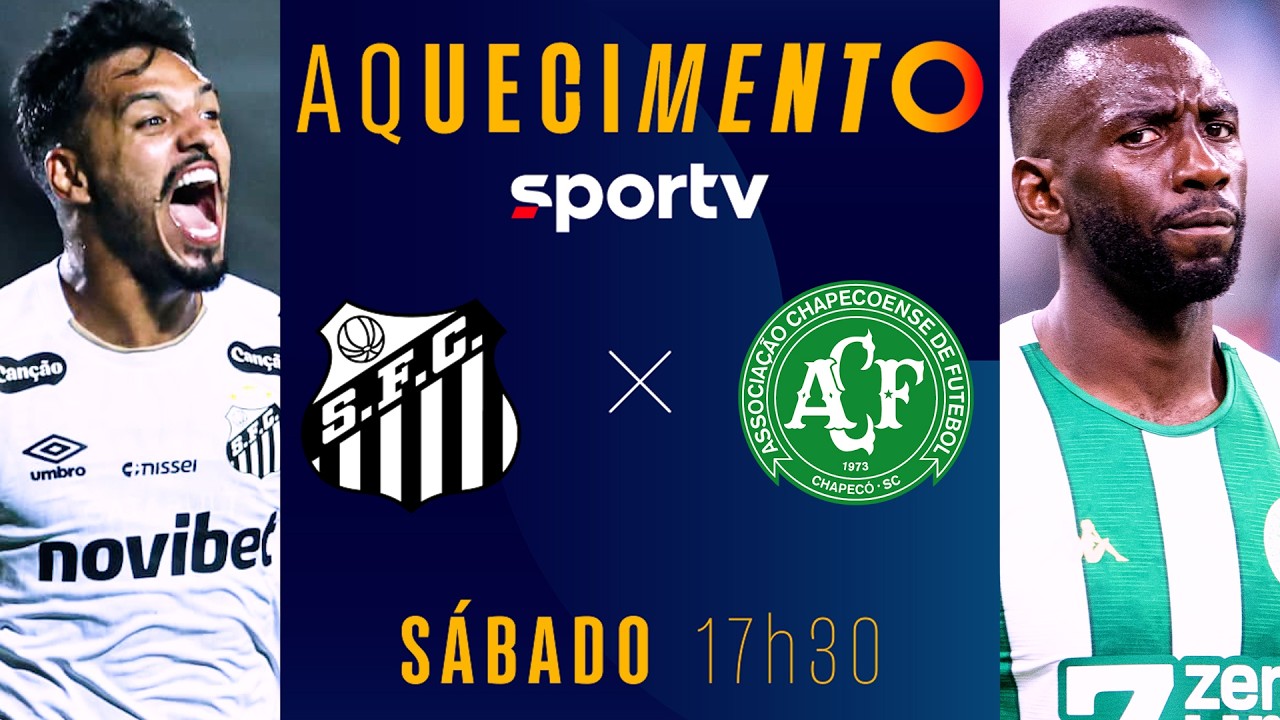 SANTOS X CHAPECOENSE | AQUECIMENTO AO VIVO | BRASILEIRÃO 2026 | #live | sportv