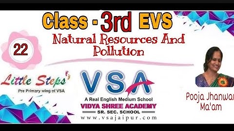 EVS || Class-3 || Ch-22 || Natural Resources And Pollution