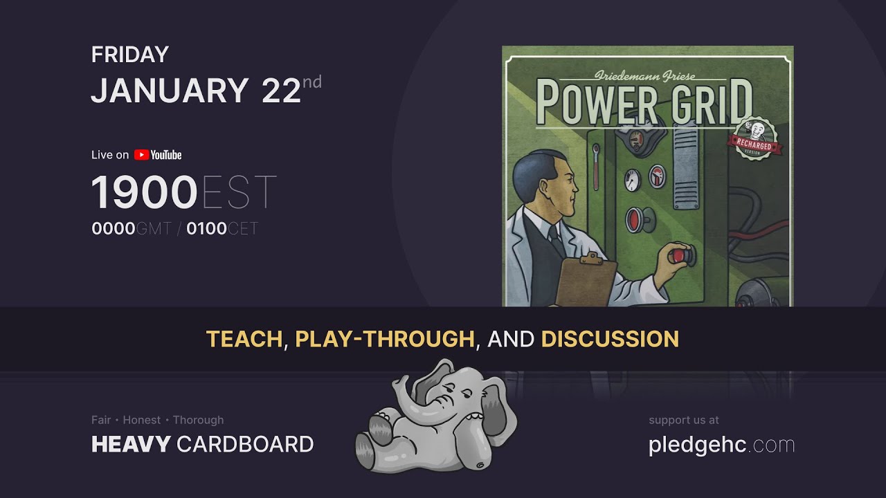 Power Grid - Korea - 5p Teaching, Play-through, & Round table by Heavy Cardboard