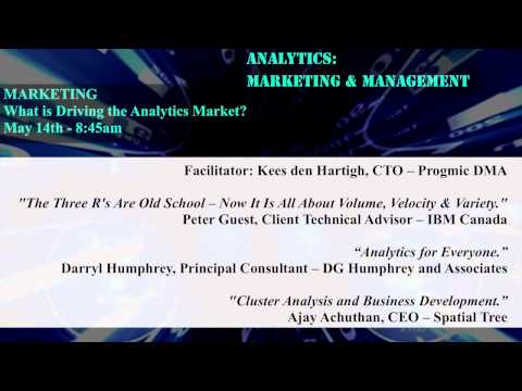 MARKETING -- What is Driving the Analytics Market? ( 8:45am May 14th)