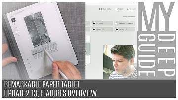 Remarkable Paper Tablet: Update 2.13, Features Overview