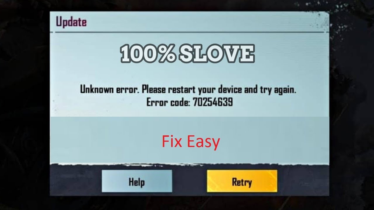 Unknown error роблокс. PUBG mobile ошибка 70254639. Unknown Error. PUBG Неизвестная ошибка. Unknown Error. Please restart your device and try again. Error code: 70254639.