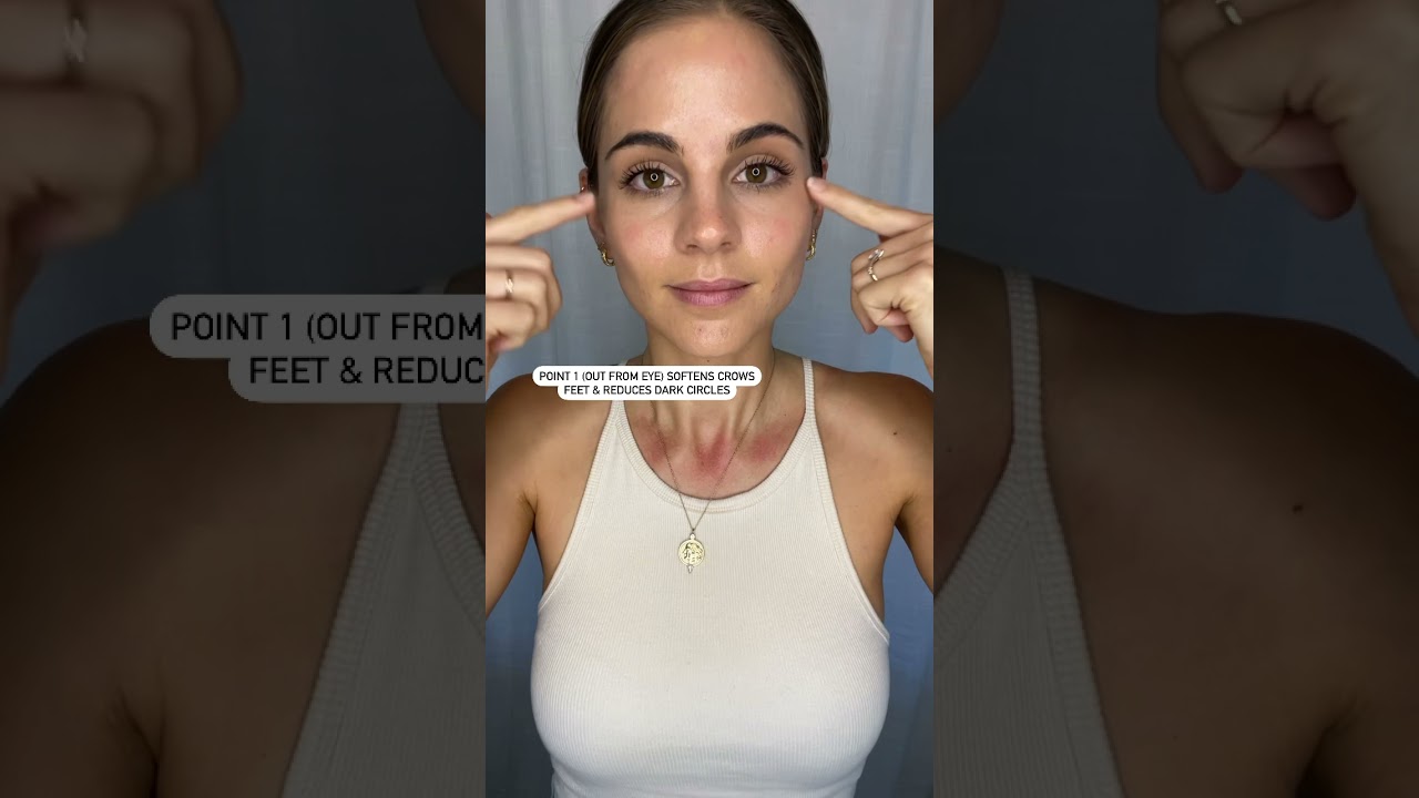 Acupressure points for dark circles | facial massage | skin care tips