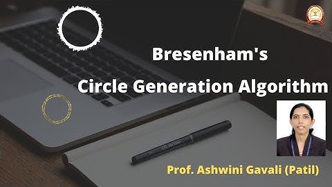 CG Bresenham Circle Generation Algorithm