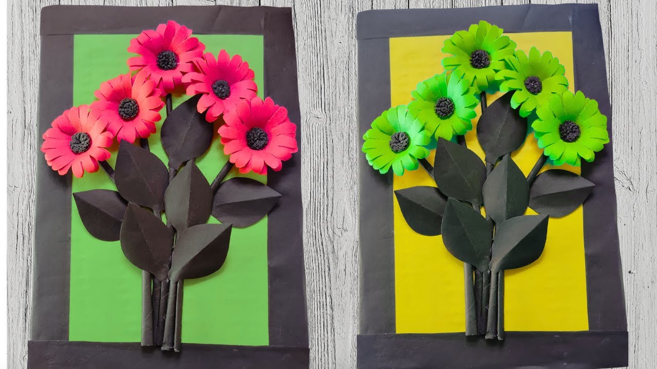 Paper Flower Wall Hanging | Easy Diy wall hanging ideas | Maple Drawing Craft