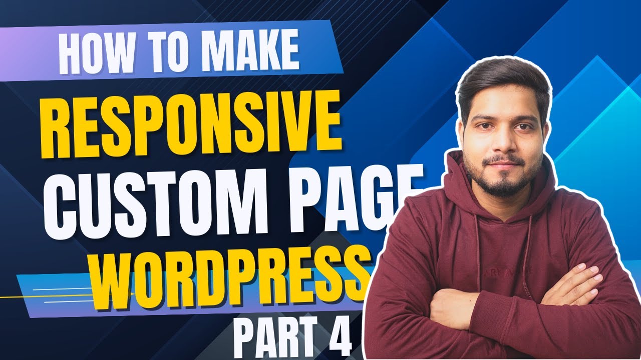 How To Create a Custom Page in WordPress Easily! (Part 4) - YouTube