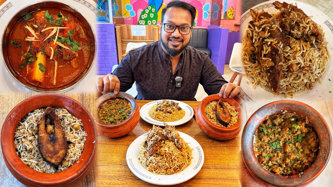 পুরান ঢাকায় পাকিস্তানের পেশওয়ারী পোলাও, কিমা পোলাও, ইলিশ কাচ্চি, সরিষার তেলে খাসির তেহারী, নিহারী 🔥