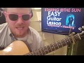 Post Malone - Staring At The Sun / SZA // easy guitar lesson tabs easy chords beginner tutorial