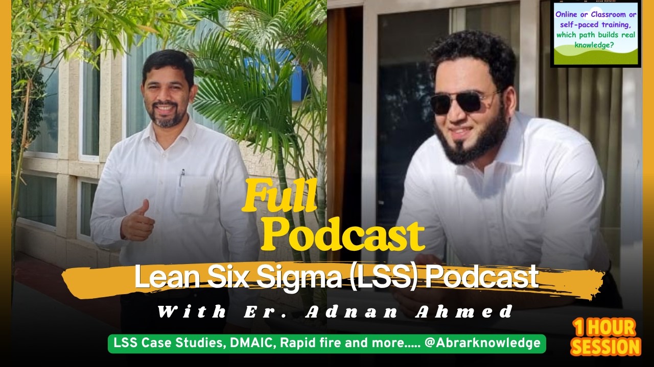 Lean Six Sigma Black Belt Interview 🎤 | 55-Min Podcast + Rapid Fire ...
