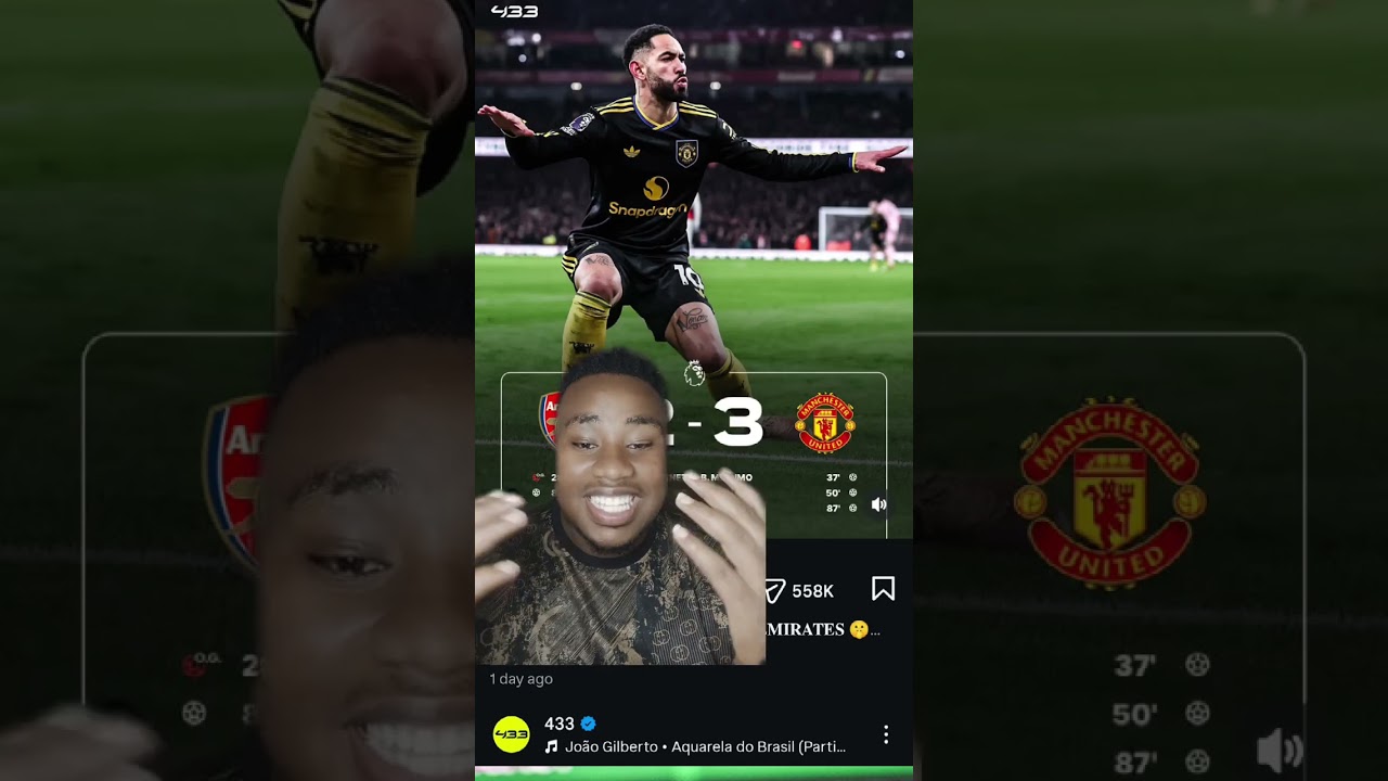 Manchester United beat Arsenal. 