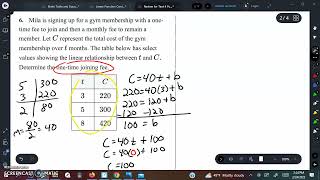 Review for test 4 Functions in Context