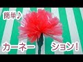 【100均DIY!】母の日に！簡単カーネーションの作り方♡