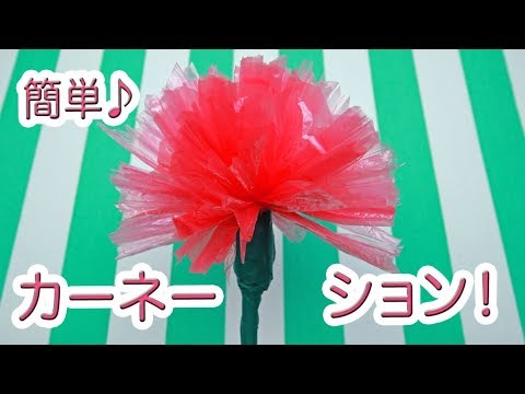 100均diy 母の日に 簡単カーネーションの作り方 Youtube