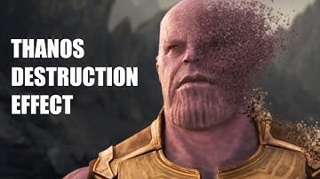 Thanos Particles Destruction After Effects Tutorial | Red Giant Trapcode Particular | Cheap Tricks