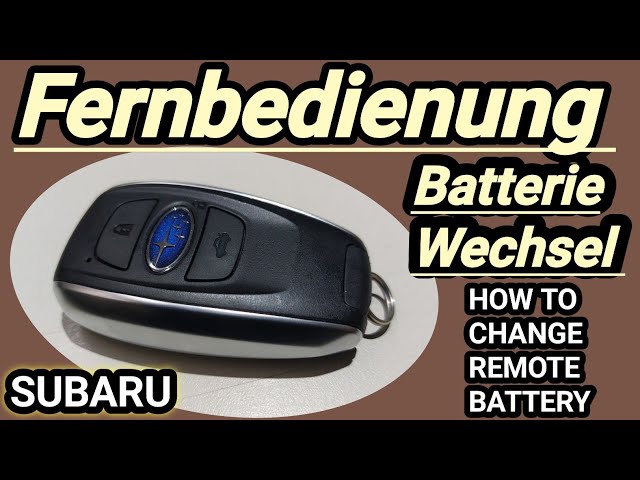 Batterie der ZV-Fernbedienung wechseln