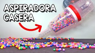 MINI ASPIRADORA CASERA MUY FACIL DE HACER! | (EXPERIMENTOS CASEROS)