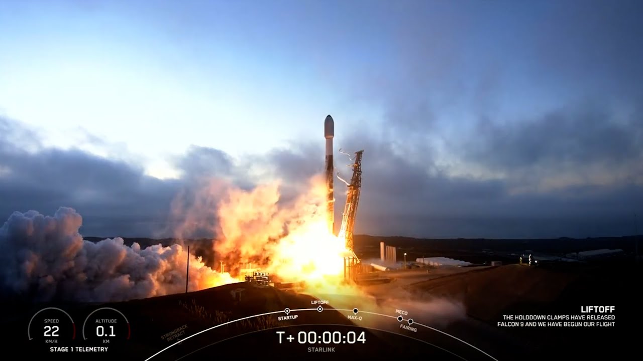 SpaceX lanza cohete Falcon 9 desde base en California - YouTube
