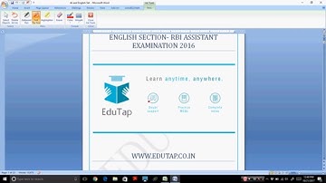 RBI Assistant Examination 2016  Solutions of English Ability Section