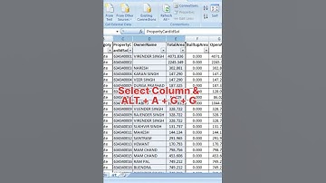 Hide Column in Excel || How to hide Column smart way#excel #microsoft #computer #shorts #tips #learn