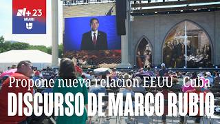 Marco Rubio's speech to the Cuban people in Spanish