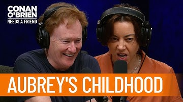 Aubrey Plaza Grew Up Playing In The Woods Of Delaware | Conan O