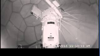 KEWX Radar radome, from the Inside.