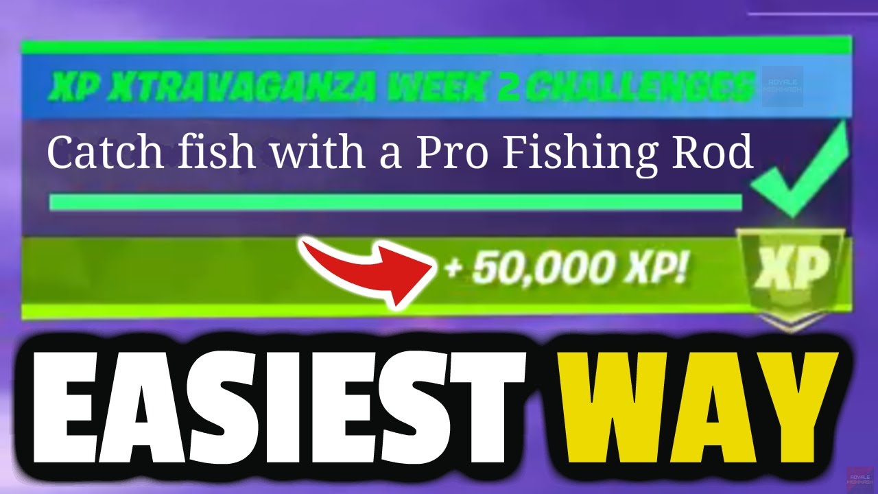 Catch fish with a PRO FISHING ROD! How to Catch Fish With A Pro Fishing Rod in Fortnite? Xtravaganza