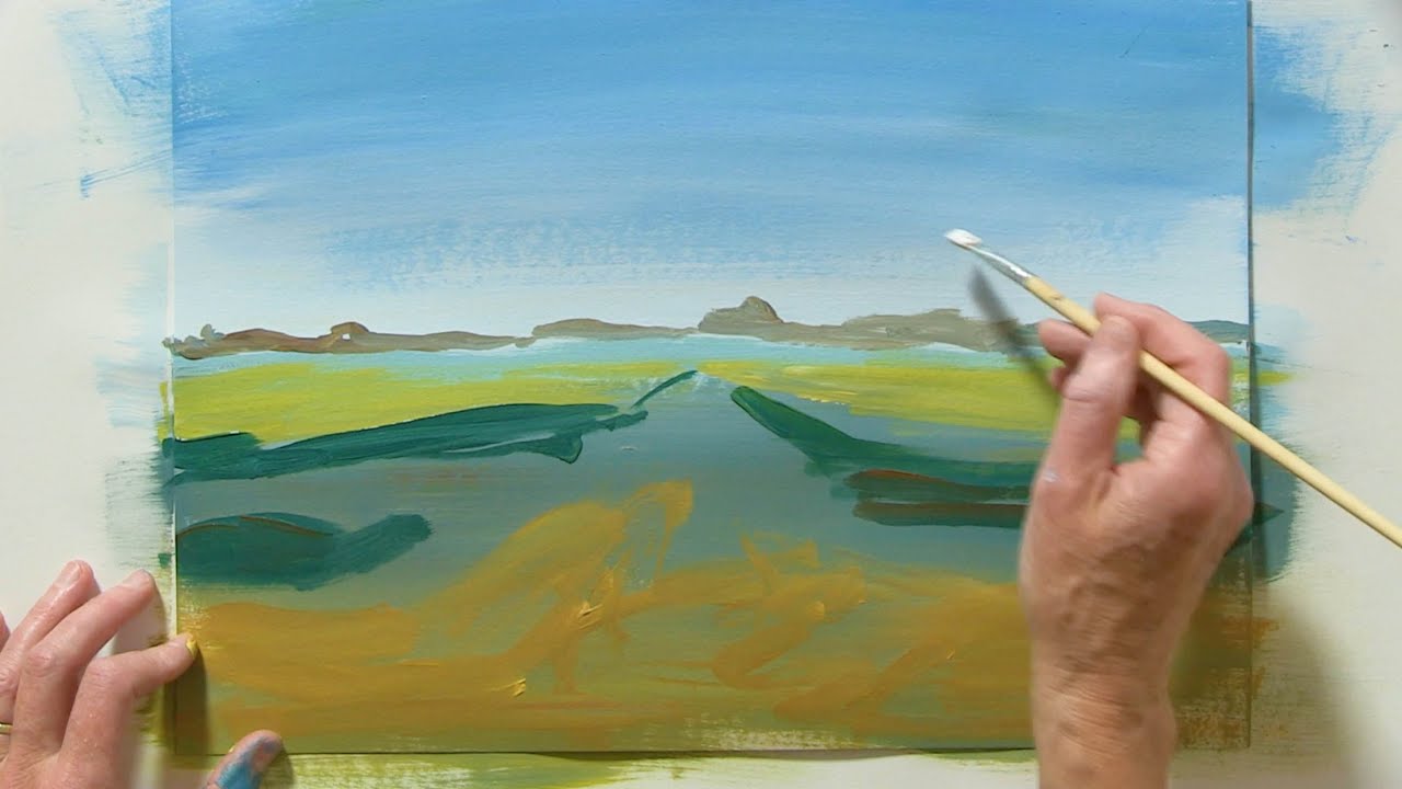 Schilderen als Vincent van Gogh | Landschap YouTube