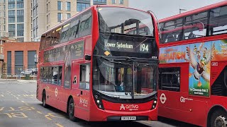 Full Route Visual. Route 194: West Croydon  Lower Sydenham | Enviro400MMC HT18 SK70 BVN