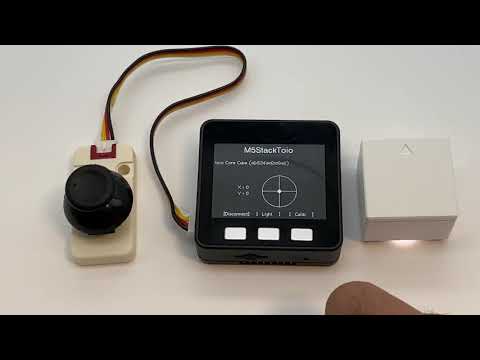 M5StackToio - SONY toio M5Stack 用 Arduino ライブラリ - デモ (joystick_drive)