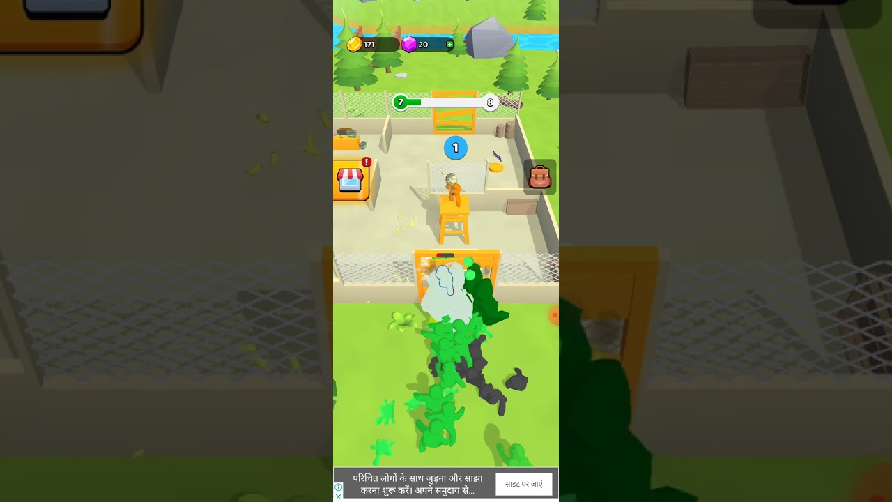 z defence game play video zombie apocalypse kill small zombie and big zombie e Ninja gaming 