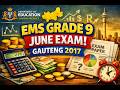 EMS Grade 9 June Exam 2017 Term 2 Gauteng Province
