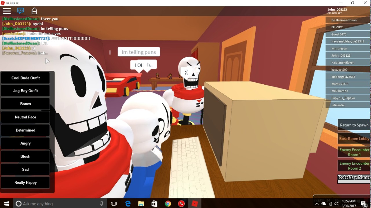 Sans Plays Roblox Roblox Undertale Roleplay Youtube