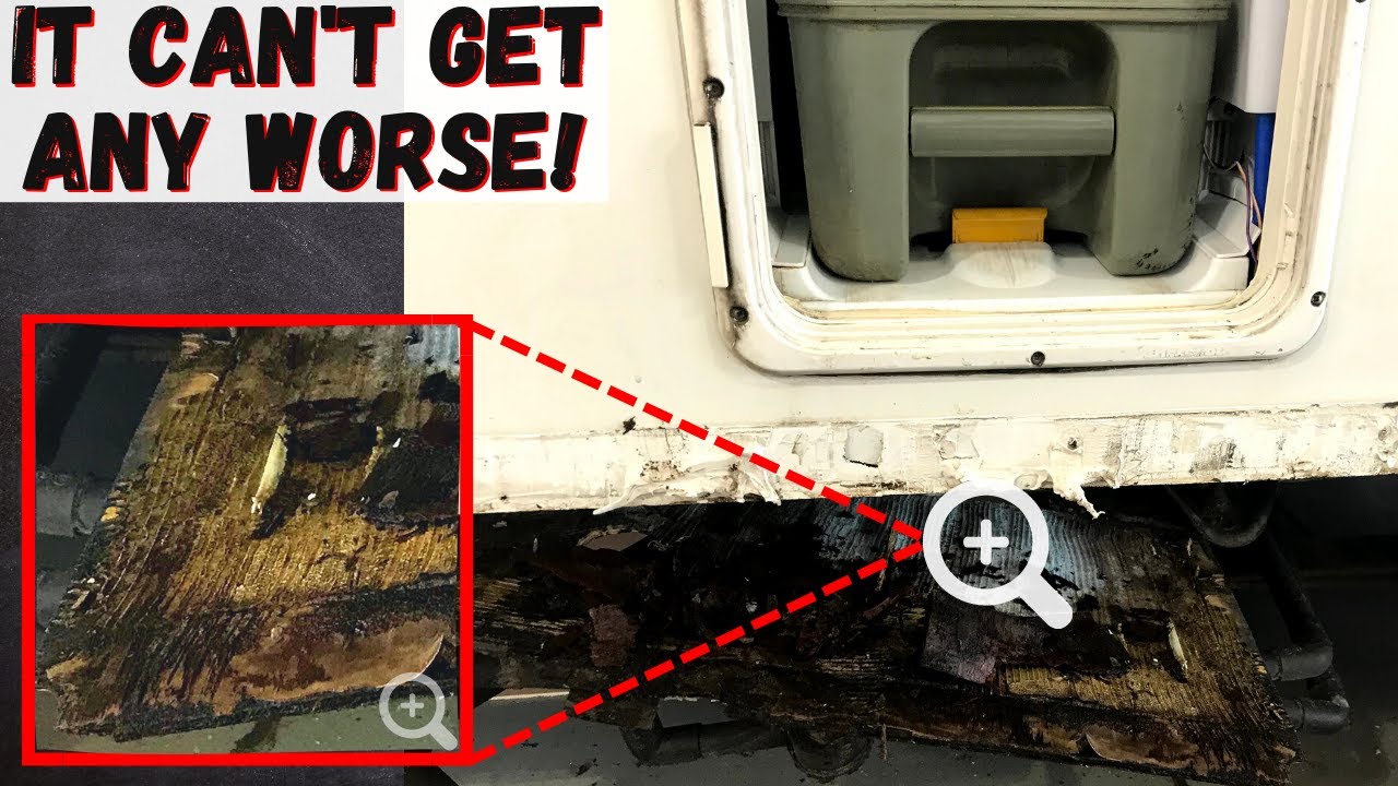ROTTEN Motorhome Floor & CRACKED Shower Tray! YouTube