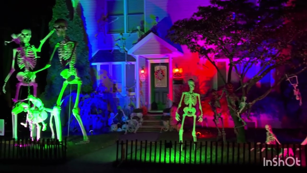 Westwood new jersey colonial blvd halloween decor walkthrough 