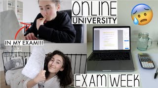 MY ONLINE UNIVERSITY EXAMS *AT HOME*  | 2021 EXAM WEEK VLOG