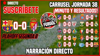 Desde las 20:00 te narramos barcelona b vs real valladolid promesas
juegan la eliminatoria playoff de segunda division ascenso a division.
l...