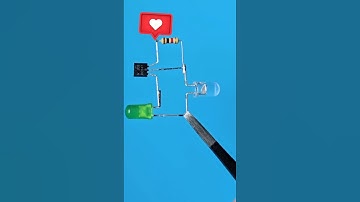 Cool diy project with Bc547 Transistor #diy #ledcircuit #diyprojects #bc547 #youtubeshorts #shorts