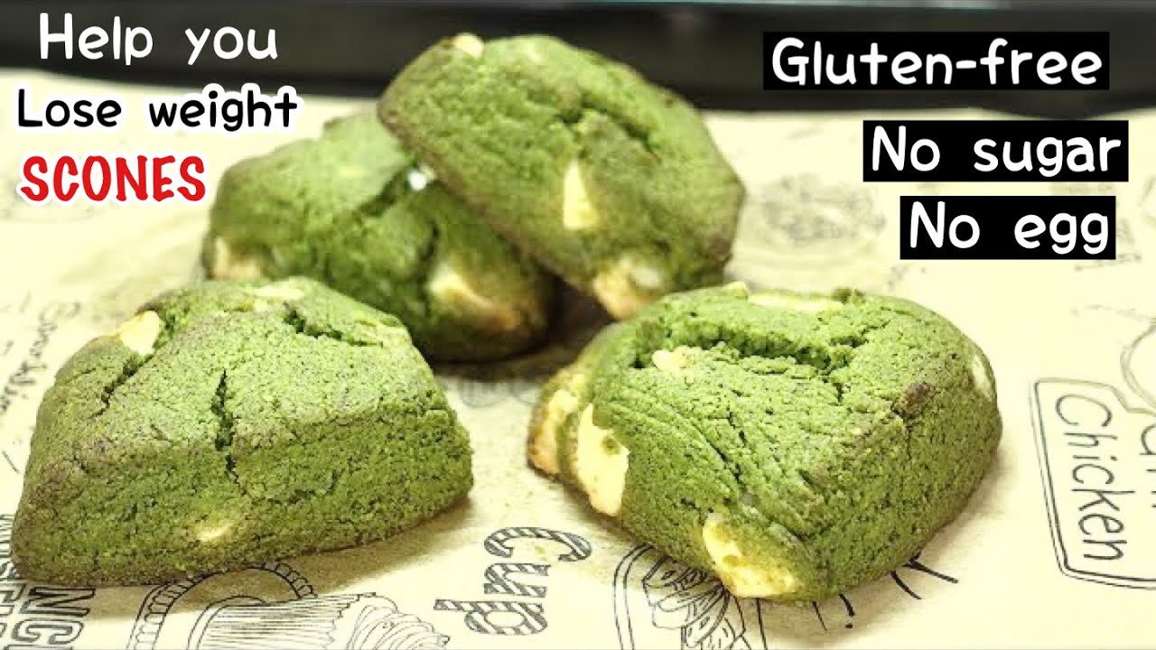 【Diet Matcha Scone】NO Butter & oil 0Sugar No egg Gluten free Matcha