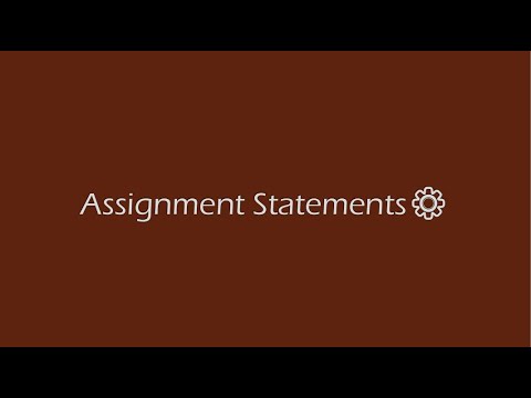 أساسيات البرمجة - توبك 3 : Assignment Statements - YouTube