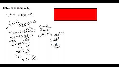 Alg2 Sem 2 Unit 5 Lesson 3 Solving Exponential Inequalities  - Different Bases (More Examples)