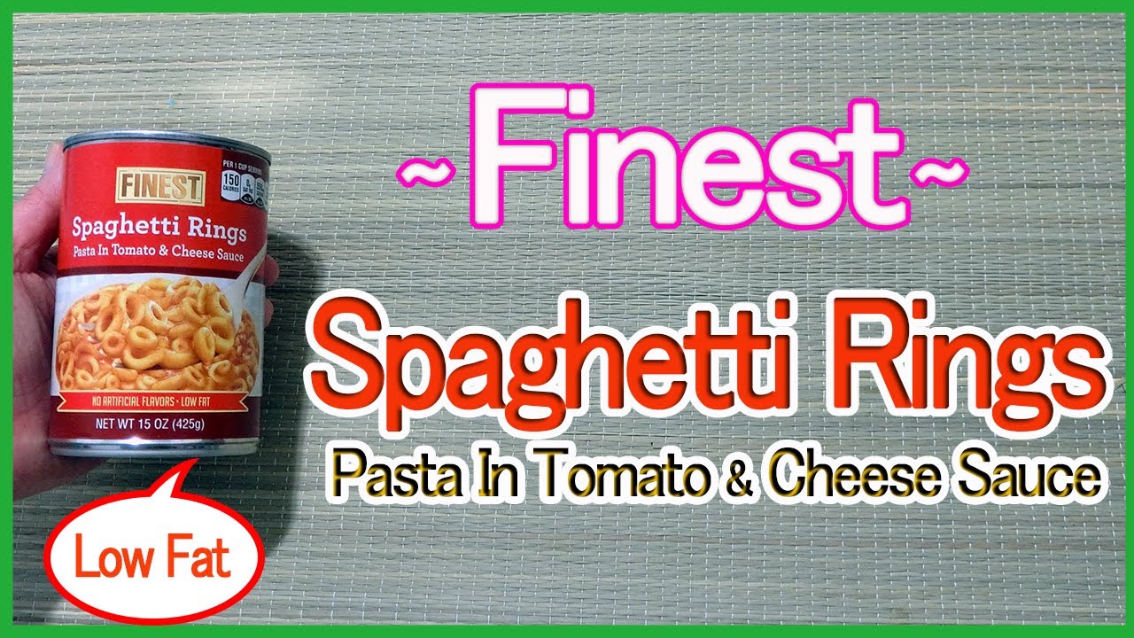 Finest Spaghetti Rings Pasta in Tomato & Cheese Sauce YouTube