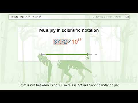 Scientific Notation Operation 8.2*10^8*4.6*10^4: Step-by-Step Video Solution