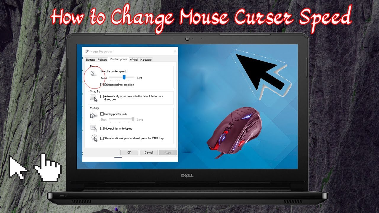 How to Change Mouse Speed setting in your Laptop or Computer - YouTube